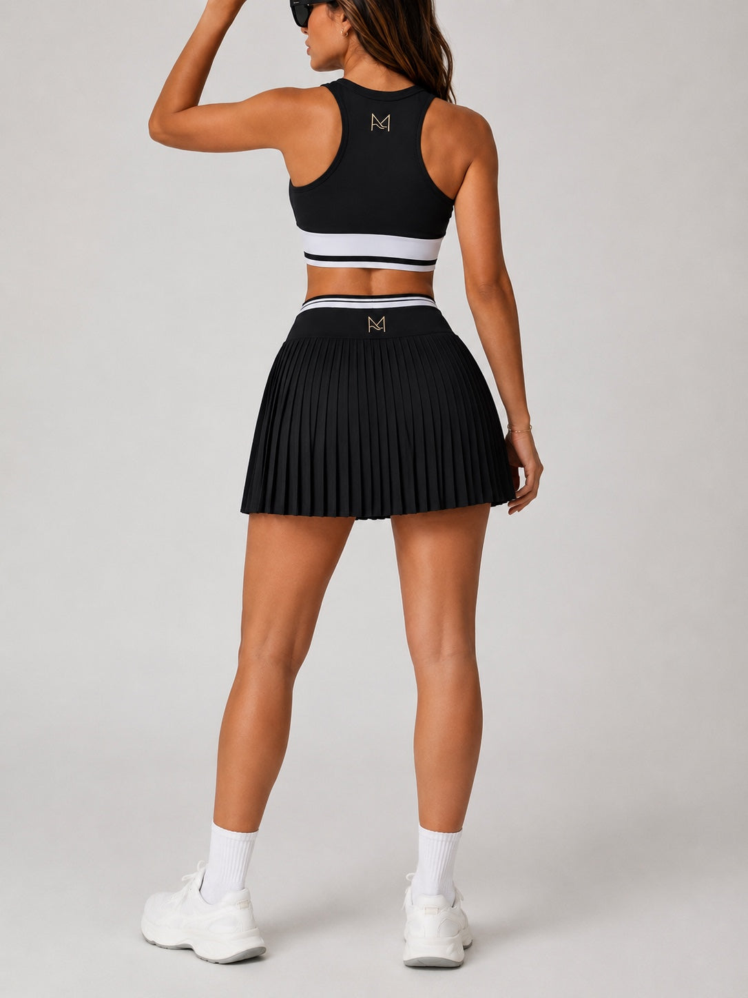 Court Noir tennis skirt set by Mar Active